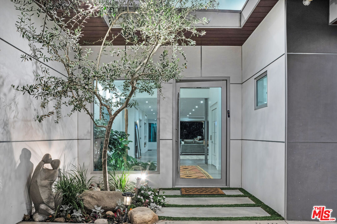 a view of a entrance