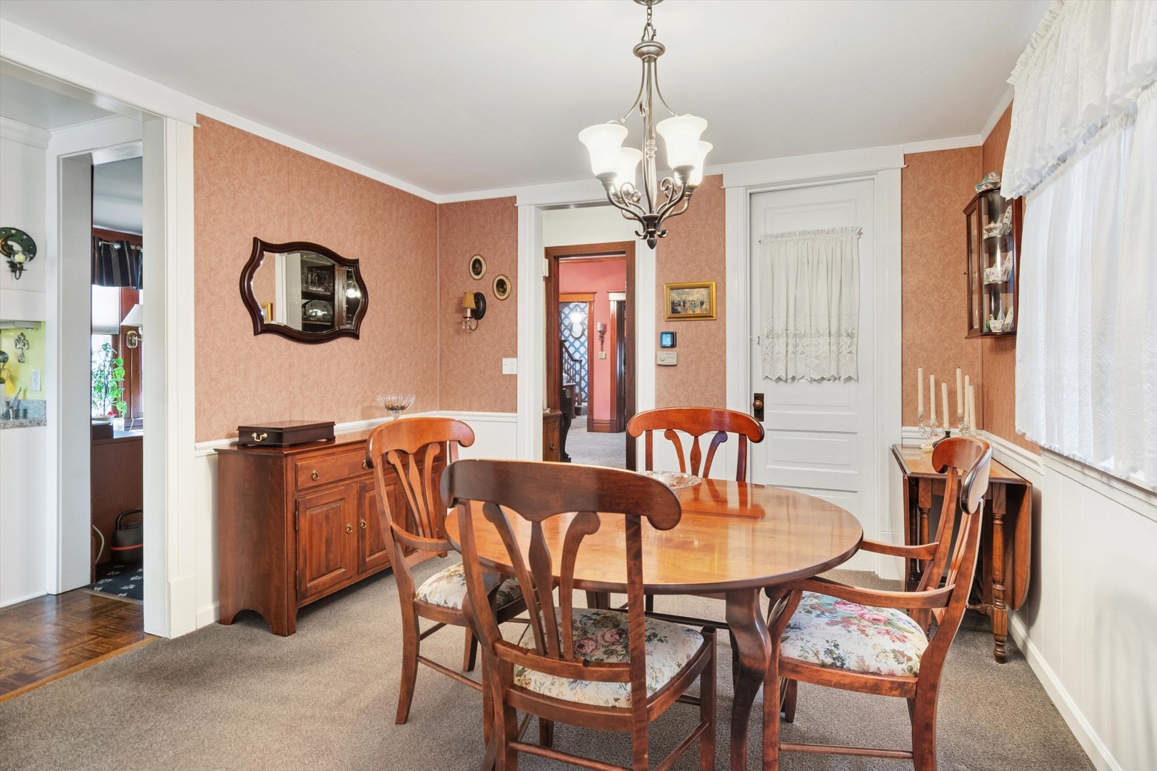 628 East Main Street Morris, IL 60450 - Photo 14 of 32 a view of a dining room with furniture window and wooden floor