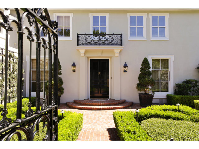 711 Bromfield Road Hillsborough, CA 94010 - Photo 1 of 1 a front view of a house with a yard