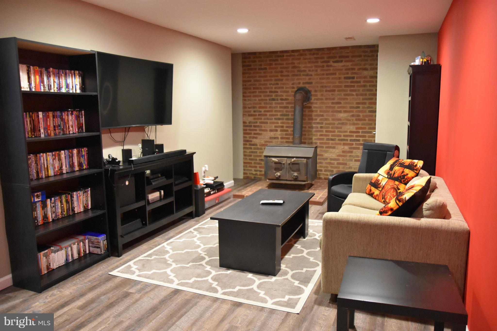 10043 Meetze Road Midland, VA 22728 - Photo 25 of 39 basement family room/woodstove