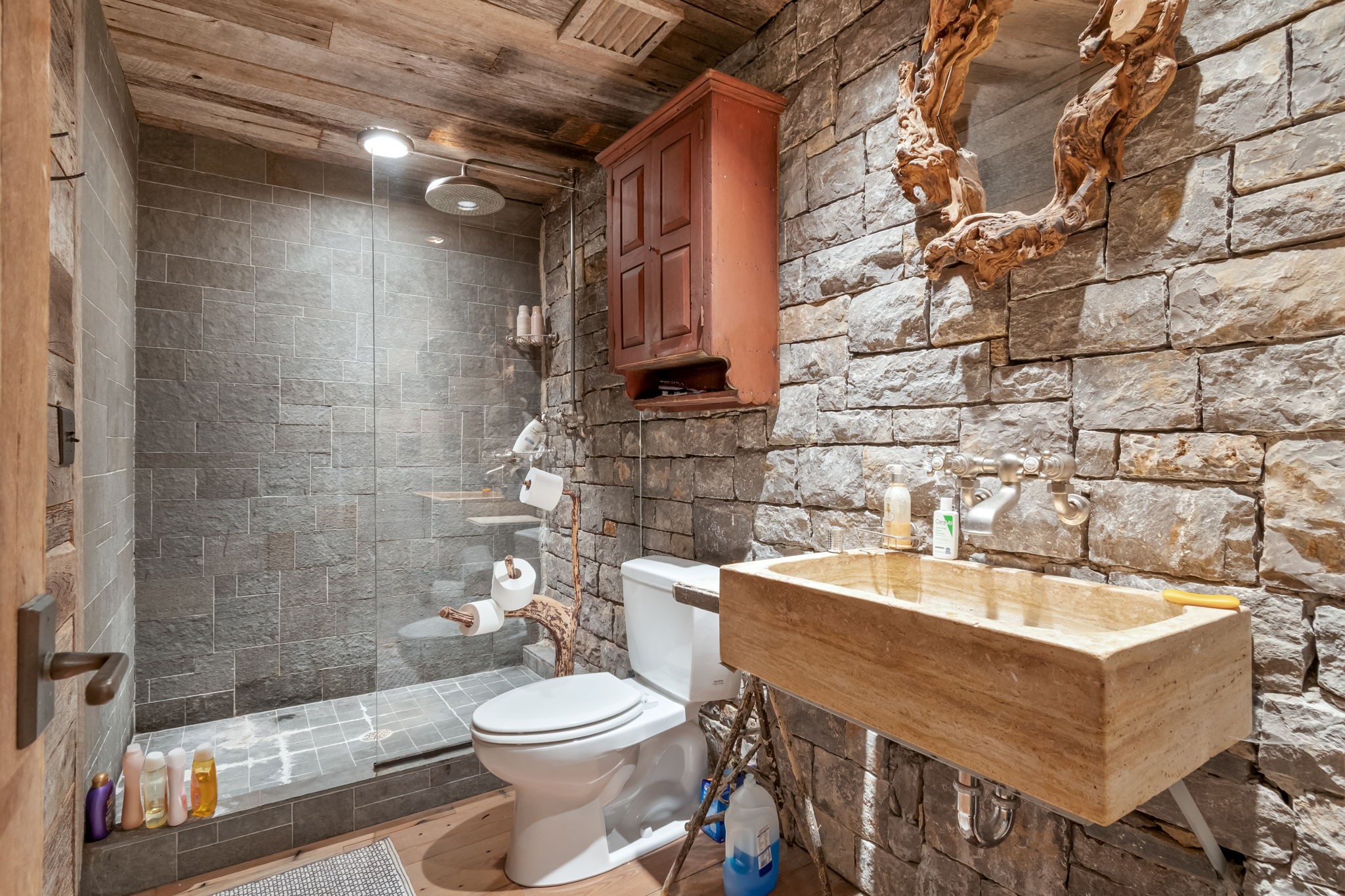 658 Moore Road Doyle, TN 38559 - Photo 27 of 92 a bathroom with a sink a toilet and shower