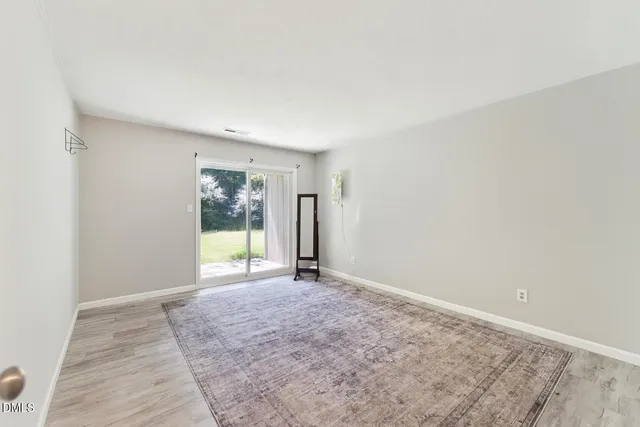 an empty room with window