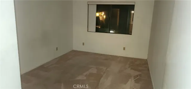 a view of a bathroom with a mirror