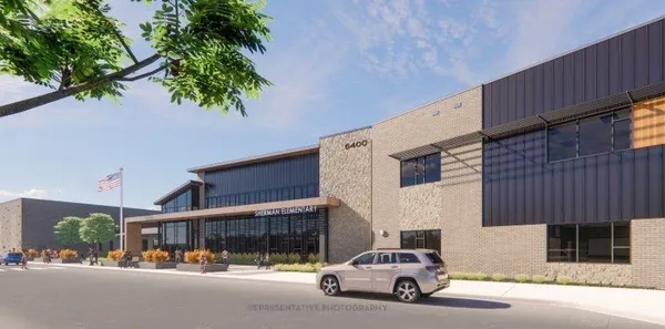 a car parked in front of a building
