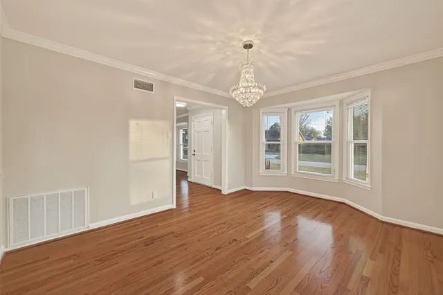 a view of livingroom with hardwood floor and window