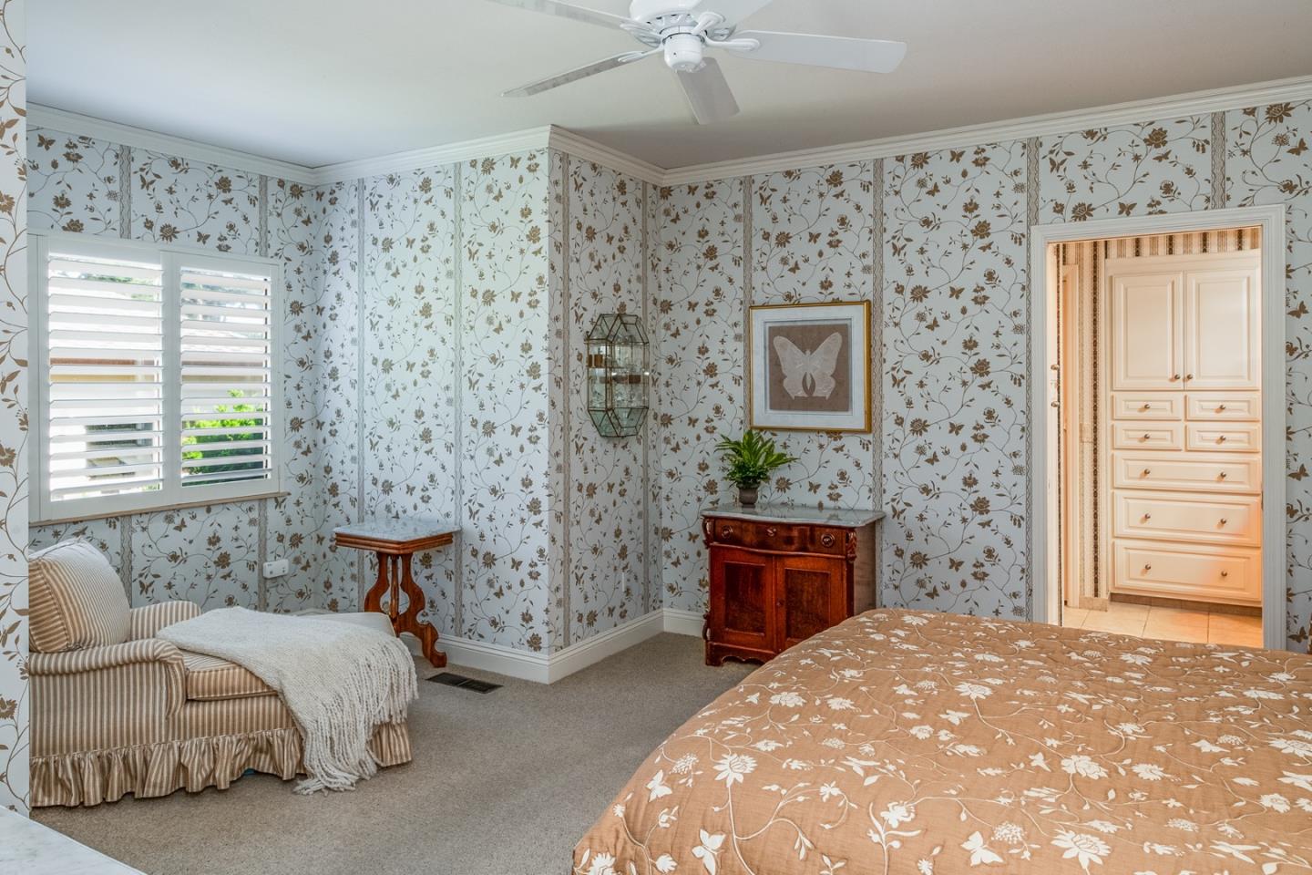 1020 Rodeo Road Pebble Beach, CA 93953 - Photo 33 of 38 a bedroom with a bed and a dresser