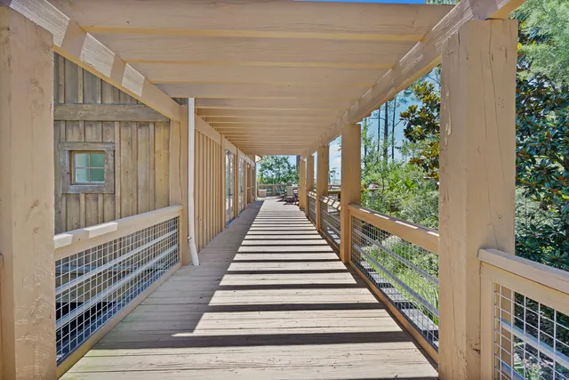 a view of an outdoor space with seating