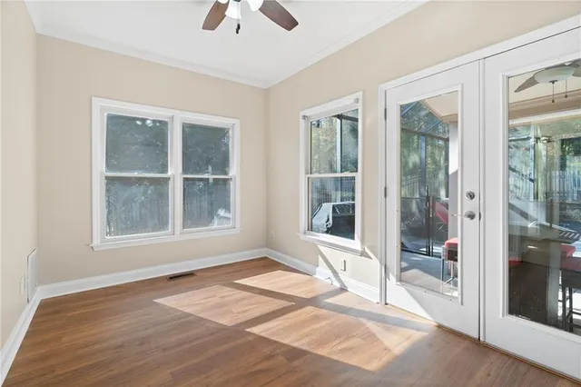 a outdoor space with lots of water slide and outdoor view