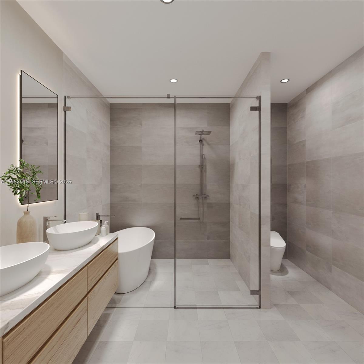 614 Northeast 3rd Street Hallandale Beach, FL 33009 - Photo 8 of 13 Master bathroom