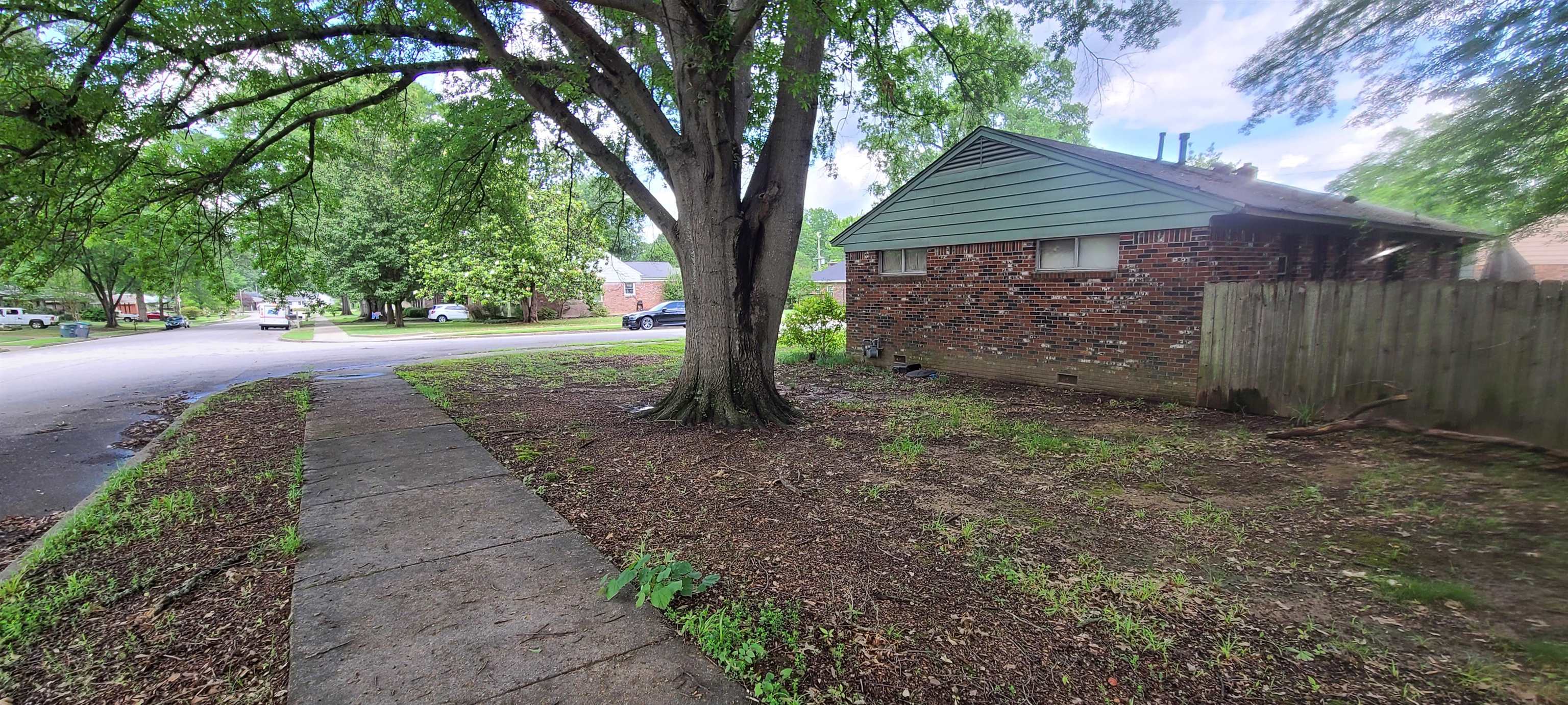 5569 Milam Road Memphis, TN 38120 - Photo 35 of 37 a backyard of a house with lots of green space