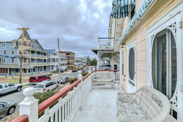 a view of city from balcony