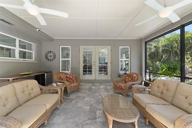 an aerial view of residential building and parking space