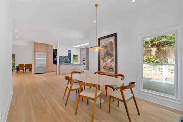 a view of outdoor space and trees