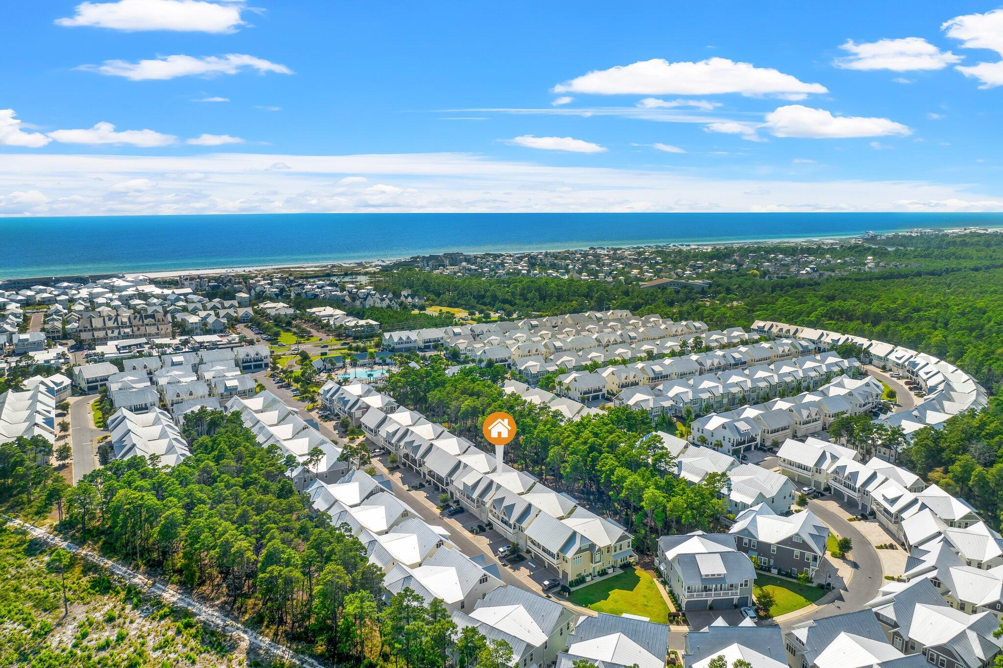 89 Pine Lands Loop Inlet Beach, Unit C Inlet Beach, FL 32461 - Photo 26 of 65 a view of a city with an ocean