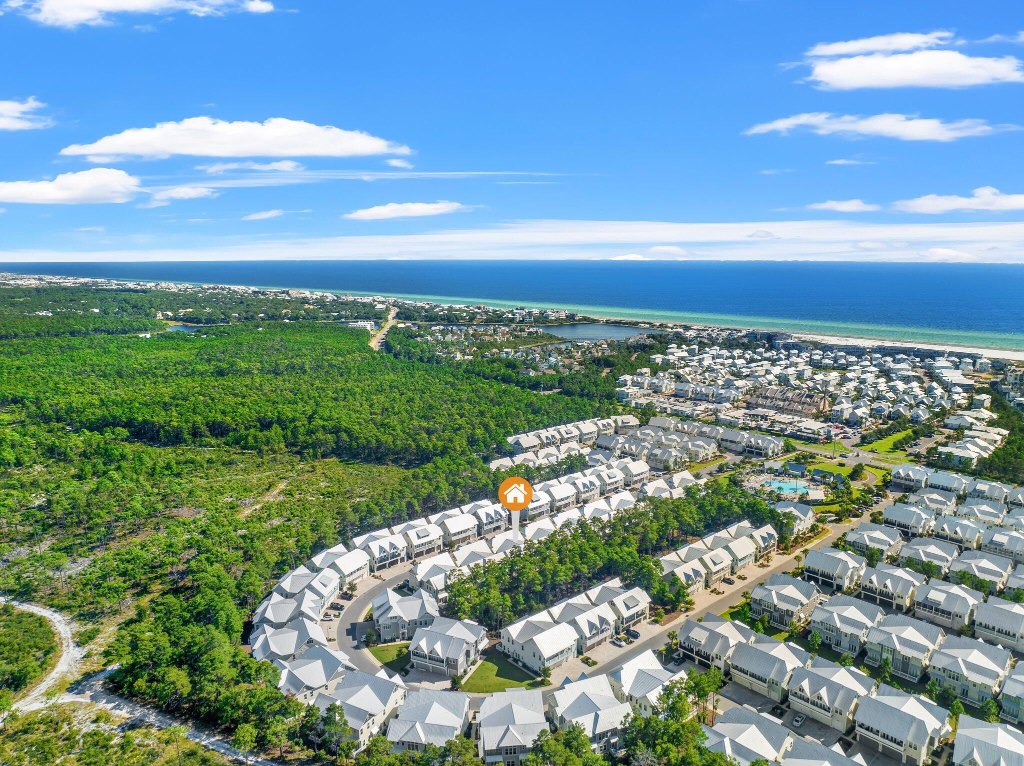 89 Pine Lands Loop Inlet Beach, Unit C Inlet Beach, FL 32461 - Photo 29 of 65 a view of a city with an ocean