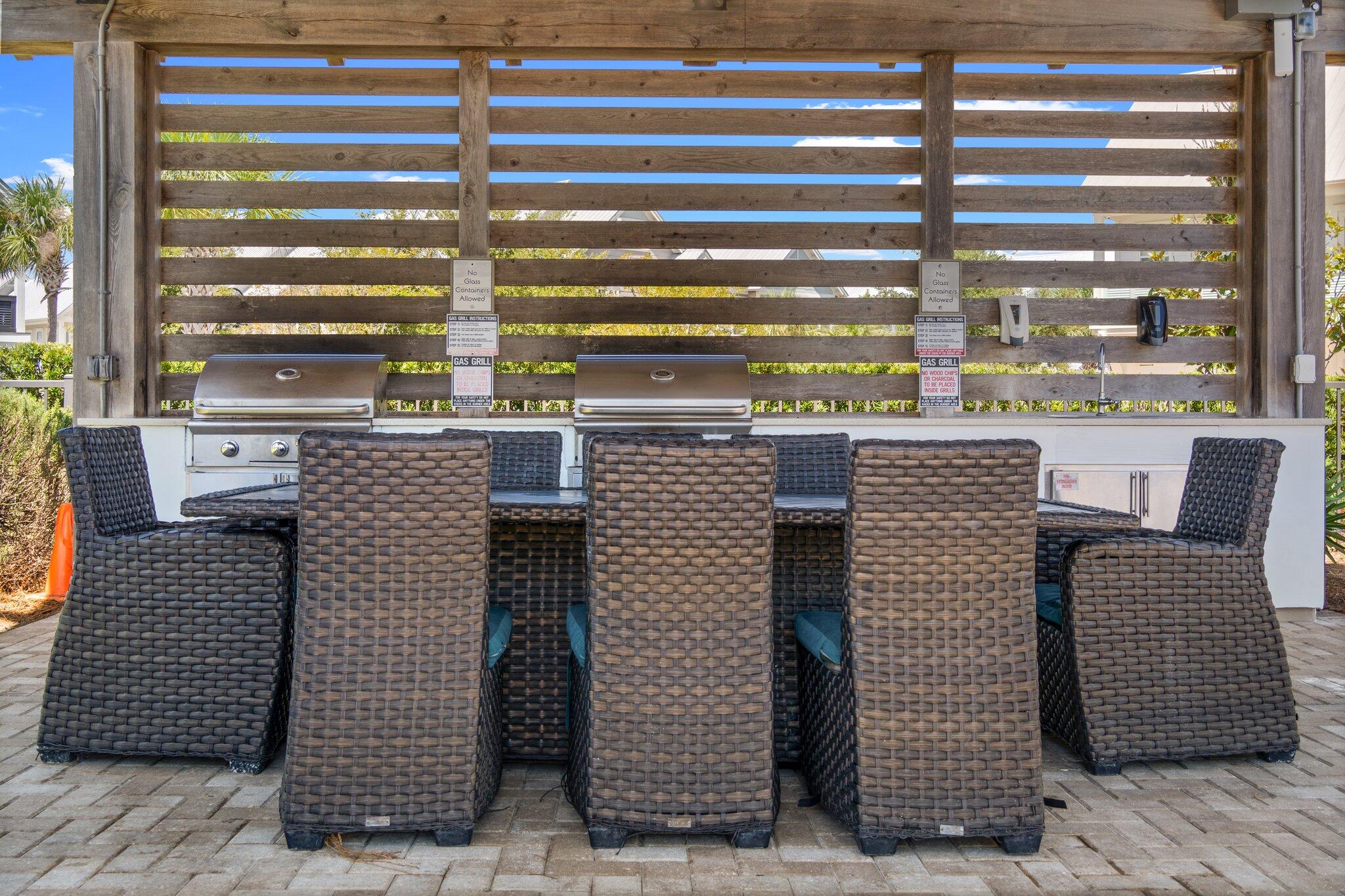 89 Pine Lands Loop Inlet Beach, Unit C Inlet Beach, FL 32461 - Photo 37 of 65 a balcony with furniture and a window