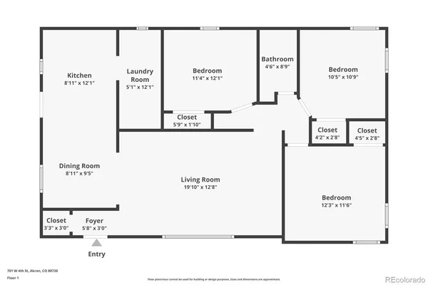 $165,000 | 701 East 4th Street, Akron, CO 80720