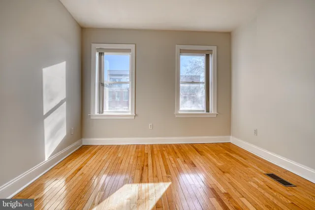 wooden floor in an empty room