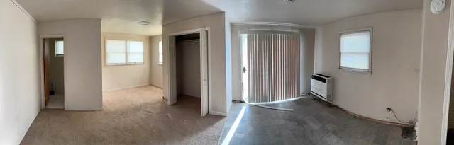 wooden floor and windows in a room