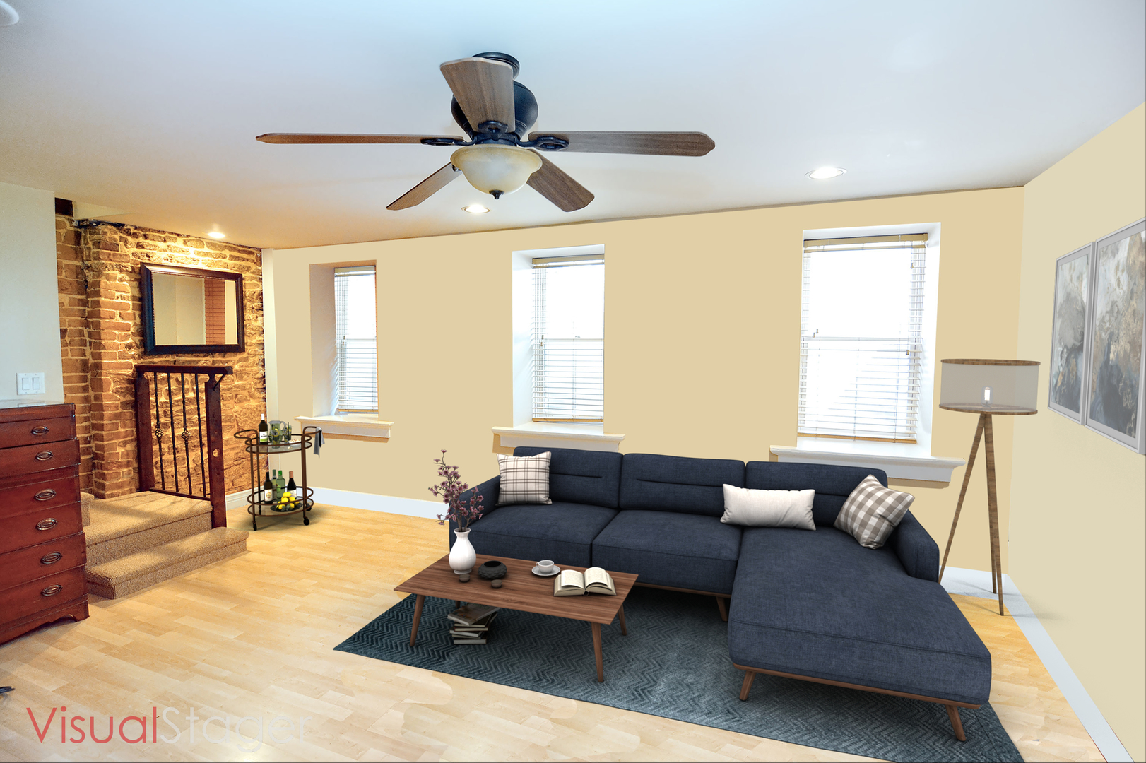 372 North Spring Street Elgin, IL 60120 - Photo 22 of 28 a living room with furniture and a flat screen tv