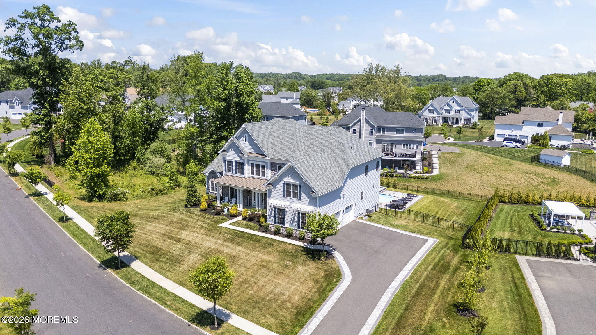 66 Windermere Road Lincroft, NJ 07738 - Photo 42 of 48 aerial view of a house with outdoor space