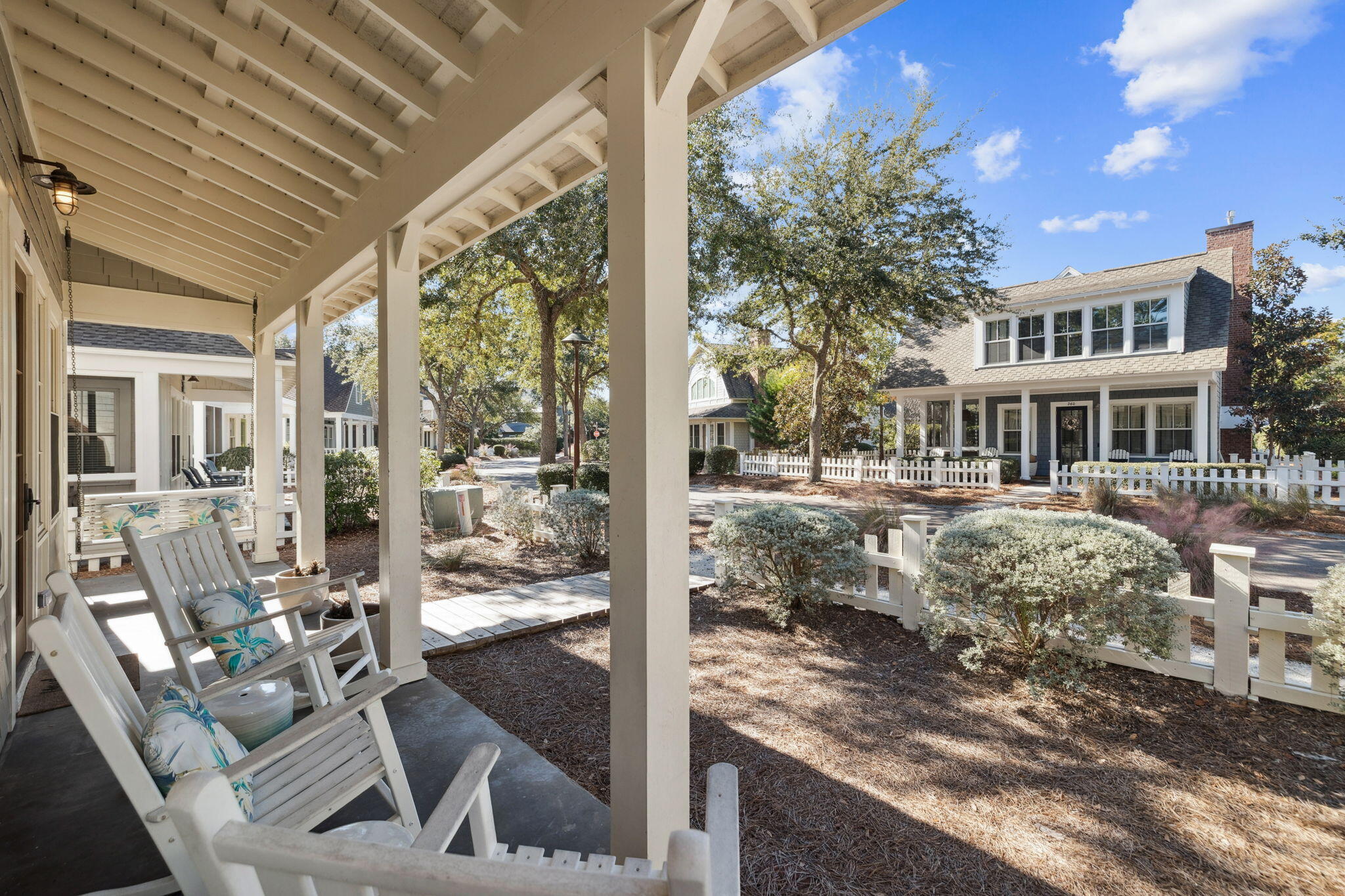 261 Salt Lane Inlet Beach, FL 32461 - Photo 3 of 36 a view of a patio with chair and tables