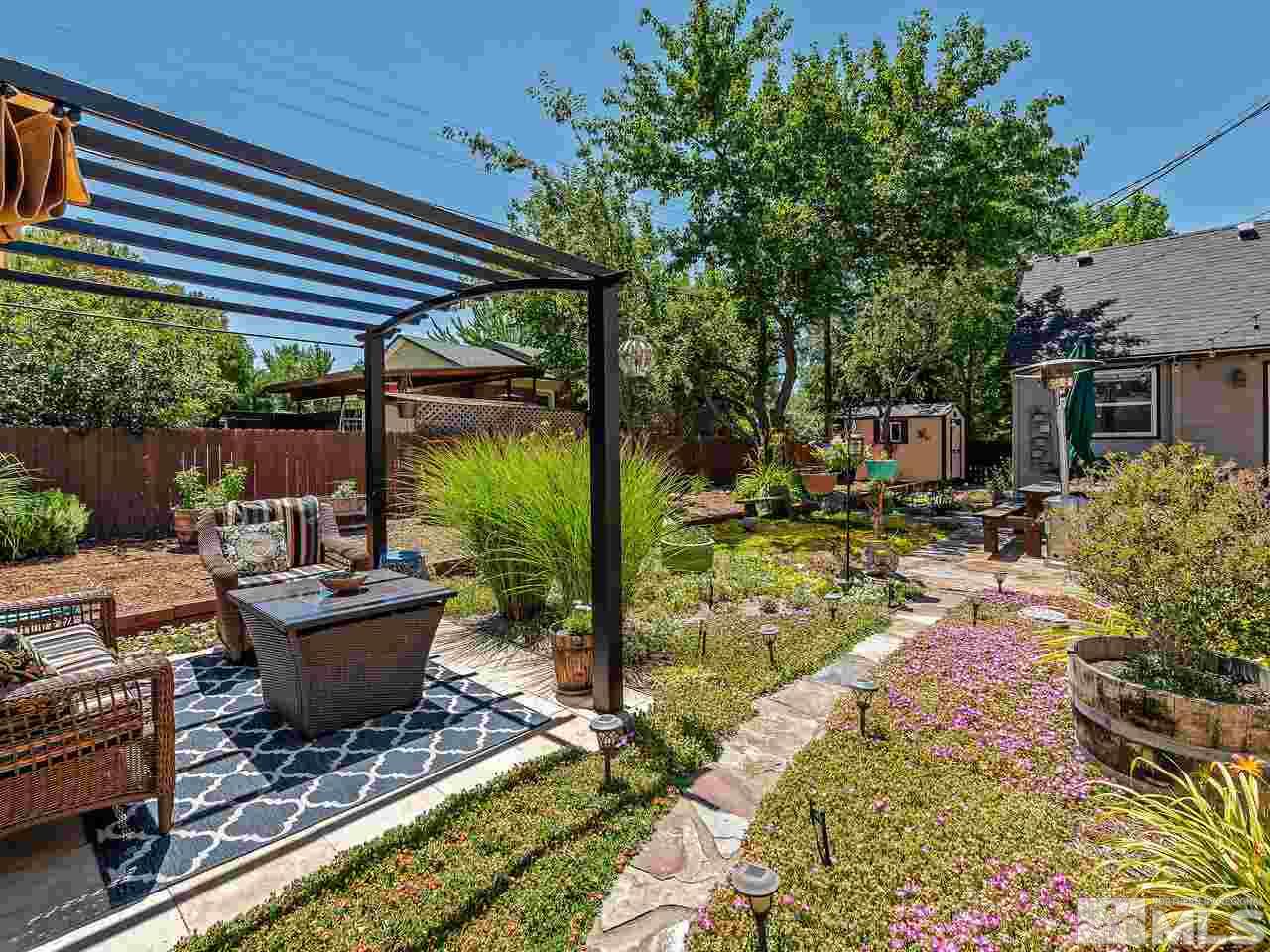 1530 California Avenue Reno, NV 89509 - Photo 20 of 21 a view of a backyard with garden and patio