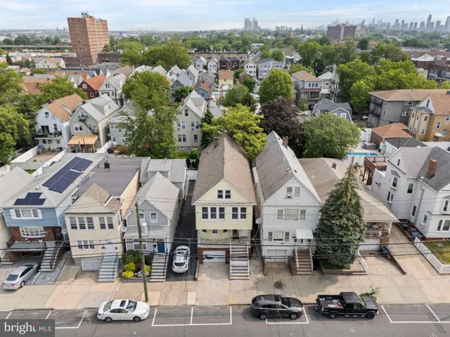 an aerial view of multiple house