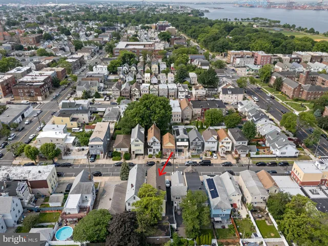 an aerial view of a city