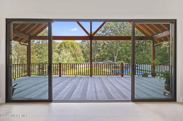 a view of a closet with storage