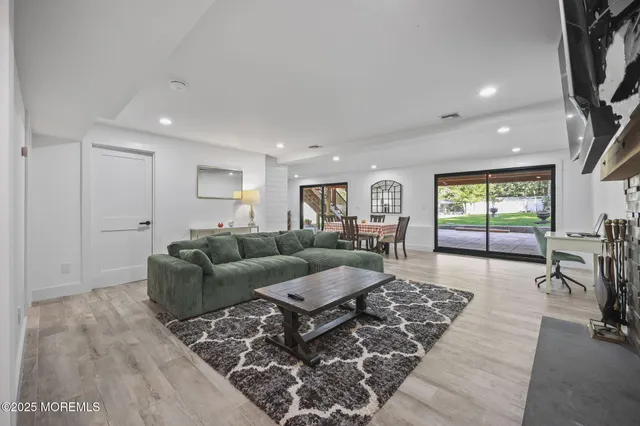 a view of a building with a street