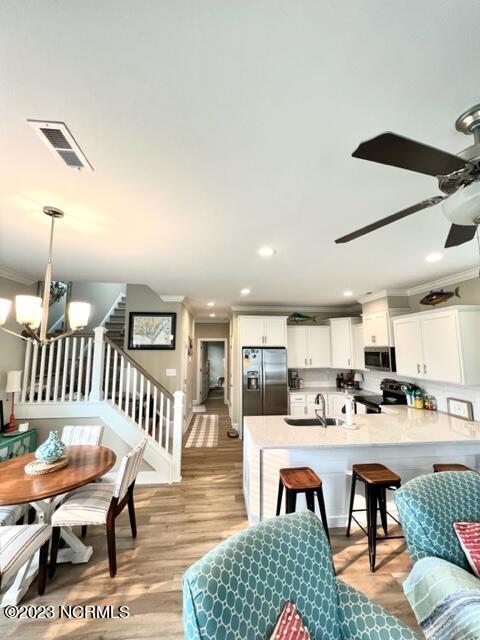 198 Freedom Park Road Beaufort, NC 28516 - Photo 19 of 32 Living into kitchen