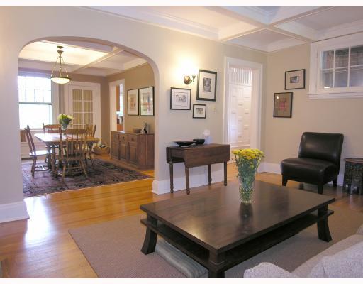 6519 Darlington Road Pittsburgh, PA 15217 - Photo 3 of 13 Living Room. LOVELY HARDWOOD FLOORS ~ BOXED CEILINGS ~ NEWLY TILED FIREPLACE MANTELS