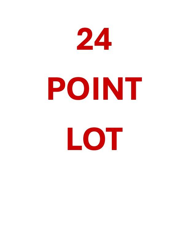 24 PT LOT