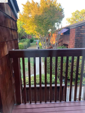 a view of a small deck