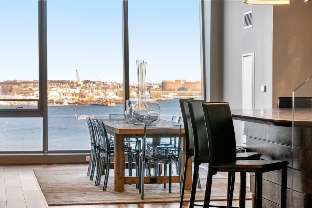 300 Pier 4 Blvd., Unit PHC Boston, MA 02210 - Photo 12 of 42 a view of a dining room with furniture and window