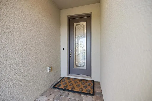 a view of front door