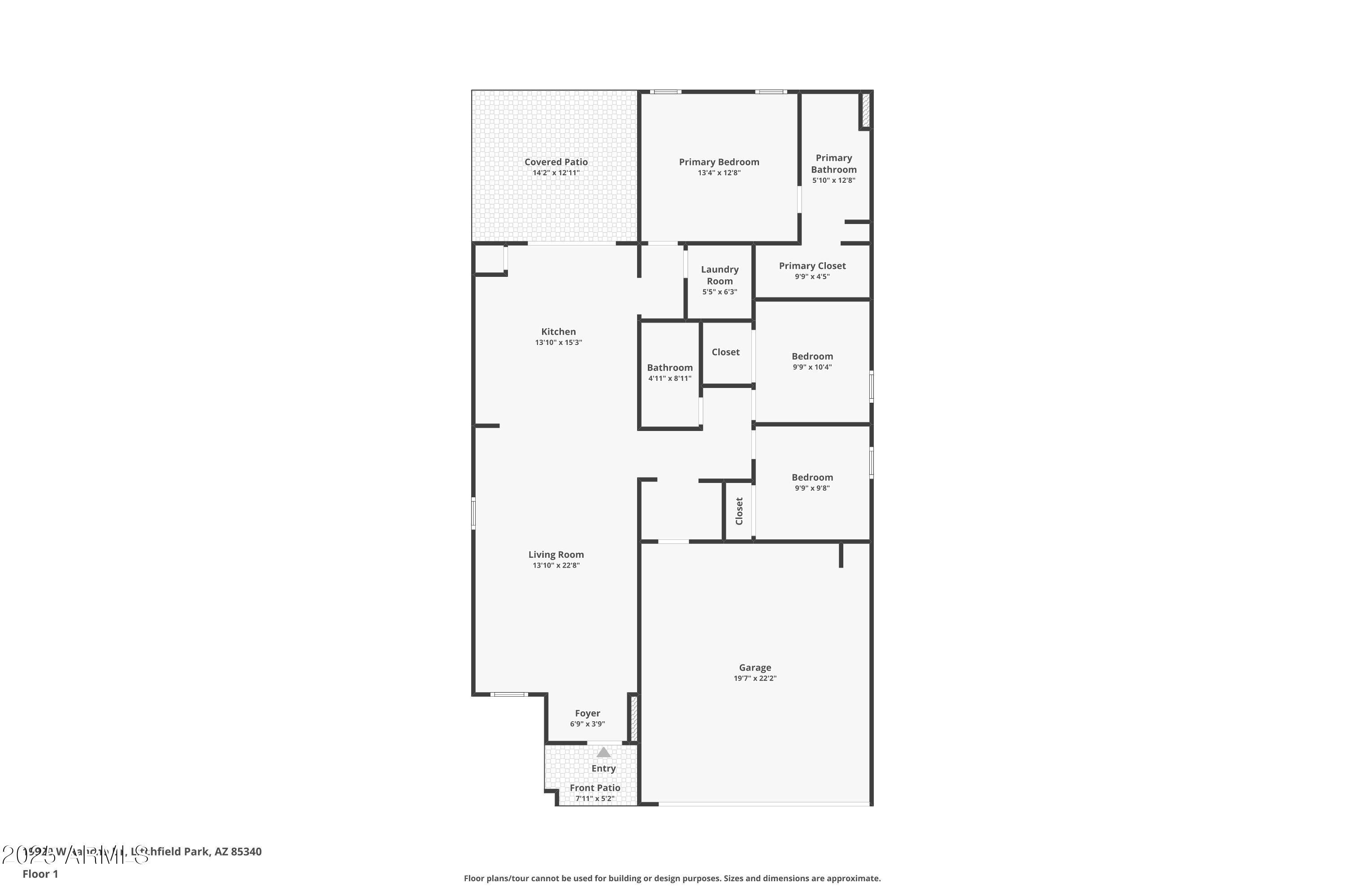 19920 West Rancho Drive Litchfield Park, AZ 85340 - Photo 49 of 49 a picture of a floor plan