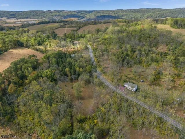 a view of a lake with a mountain