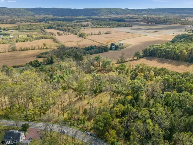 a view of a lake from a yard