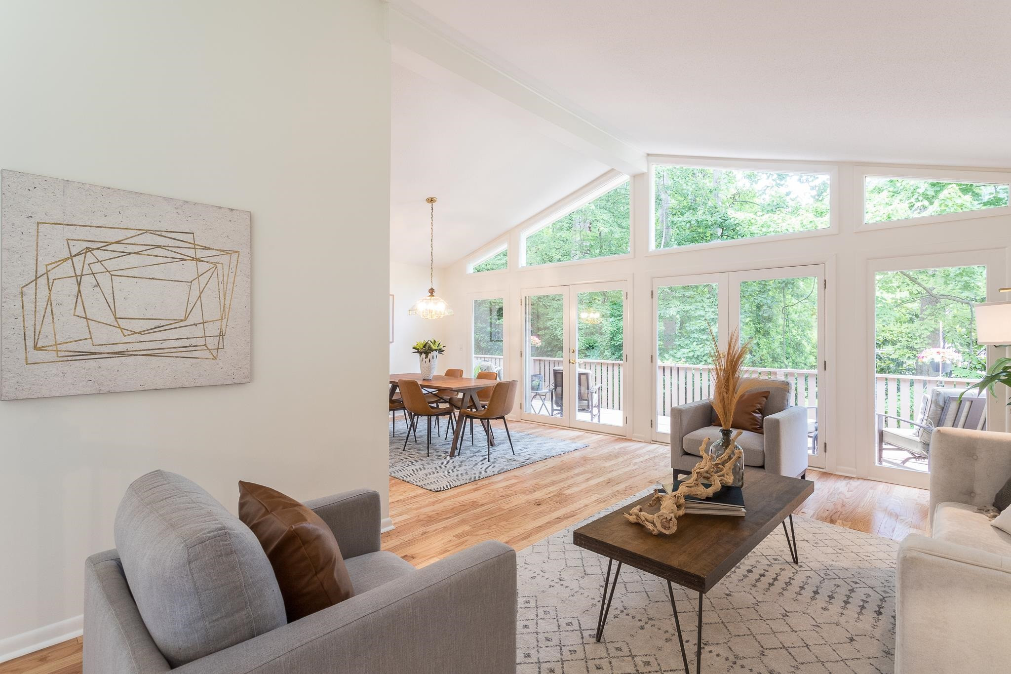 410 Oak Ridge Road Cary, NC 27511 - Photo 9 of 57 Living Room to Deck