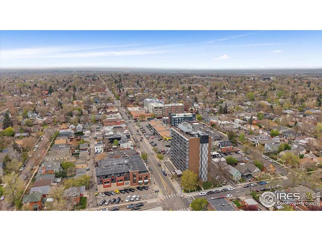 an aerial view of a city