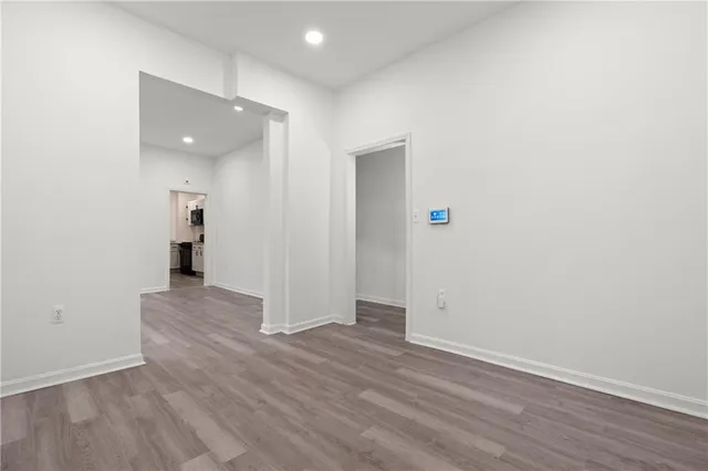 wooden floor in an empty room