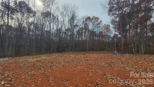 a backyard of a house with trees