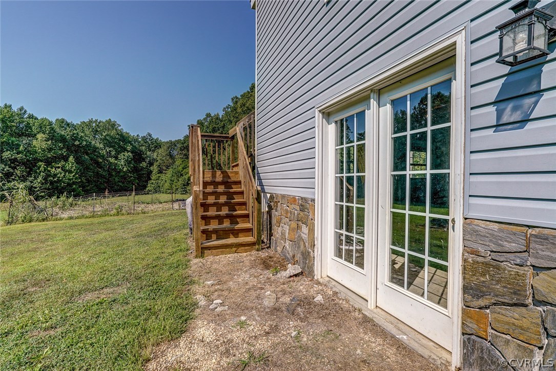 3755 Old Buckingham Road Powhatan, VA 23139 - Photo 23 of 25 Rear Access to Partially Finished Full Basement