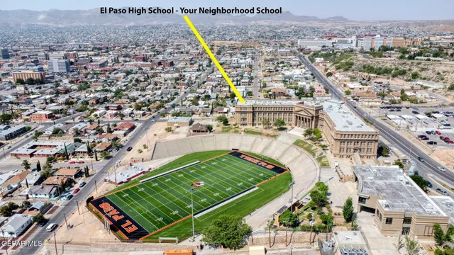 an aerial view of a city