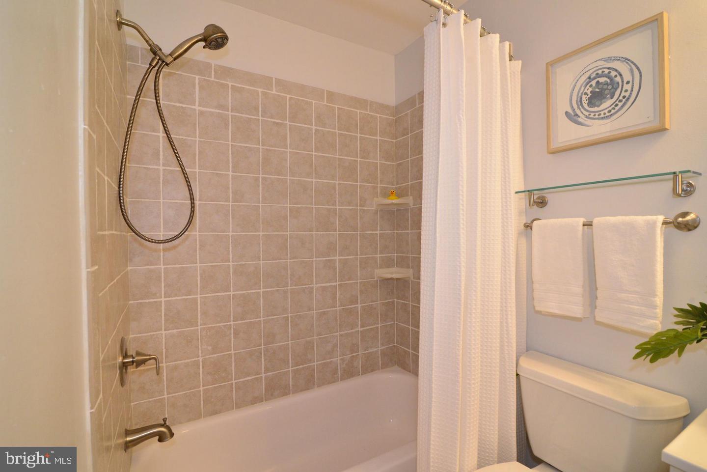 11803 Breton Court, Unit 32C Reston, VA 20191 - Photo 18 of 23 a bathroom with a shower a toilet and a shower