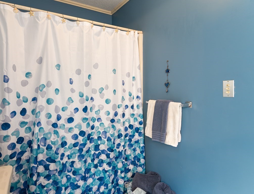 12 Wynridge Road, Unit 12 Windham, NH 03087 - Photo 22 of 40 a bathroom with a shower curtain and a curtain
