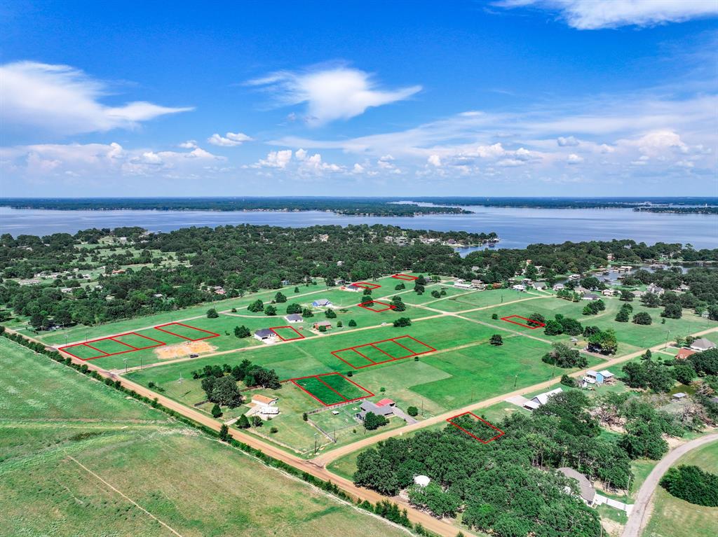 Tbd Oakdale Road Trinidad, TX 75163 - Photo 9 of 9 Aerial view of property's location with a large body of water and property parcel outlined