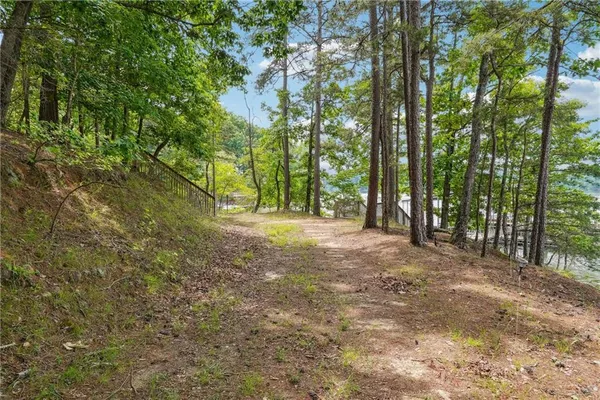 a view of outdoor space and trees